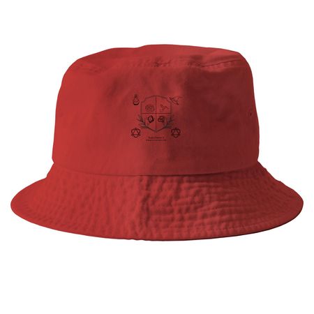 Team Danny X 2025, a Red Printed Bucket Hat