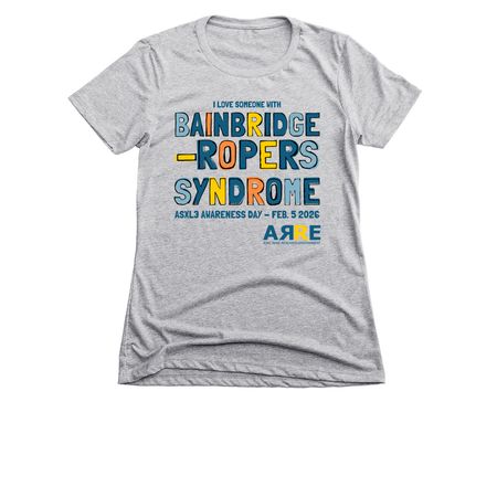 2026 Bainbridge-Ropers Syndrome Awareness Day, a Dark Heather Grey Women's Slim Fit Tee