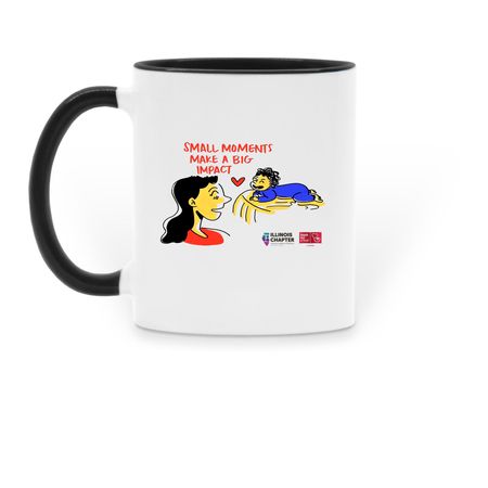 Small Moments, Big Impact mug, a Black Two-Tone Ceramic Mug (back-view)