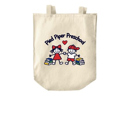 ? Little Readers Tote, a Natural Over-the-Shoulder Shopping Tote Bag