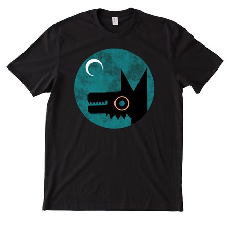 Grinning, a Deep Black Allmade Heavyweight Recycled Cotton Tee