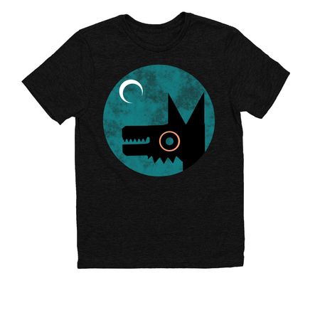 Grinning, a Deep Black Allmade Youth Eco Triblend Tee