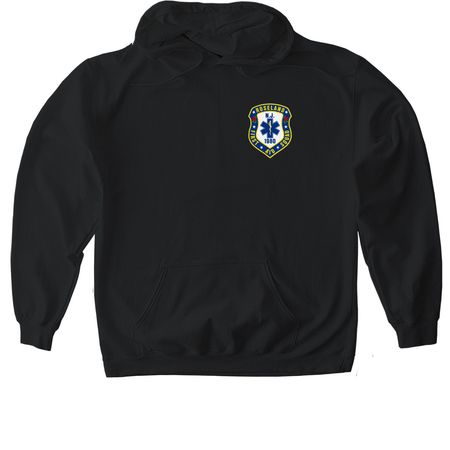 RFAS, a Black Gildan Softstyle Pullover Hoodie