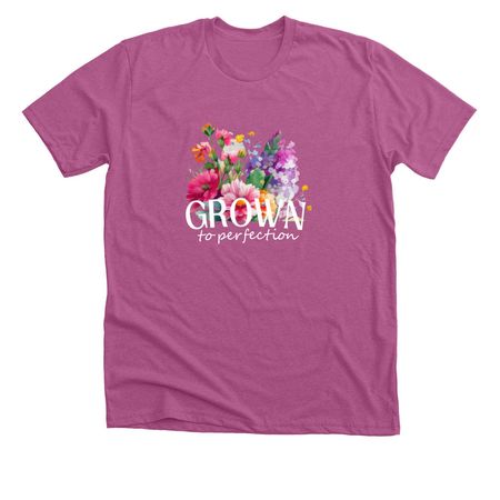 Growing Boldly!&nbsp;, a Heather Magenta Premium Unisex Tee