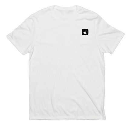 COTP Classic (black) Handprint Tee, a Bright White Allmade Eco Triblend Unisex Tee