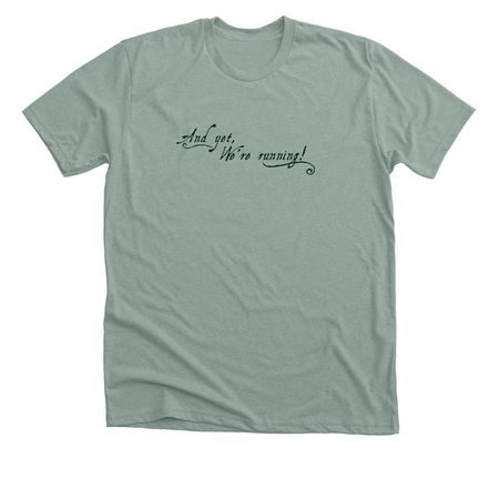 Emily Challenger, a Heather Sage Premium Unisex Tee
