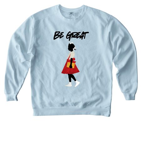 Walk Tall, a Chambray Comfort Colors Crewneck Sweatshirt