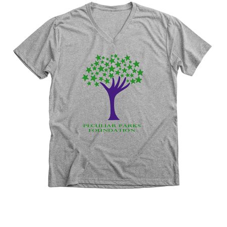 Reach For The Stars Tee, a Athletic Heather Premium V-Neck Tee