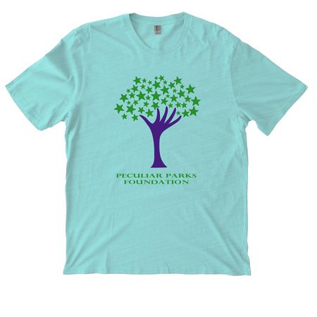 Reach For The Stars Tee, a Saltwater Blue Allmade Organic Cotton Mineral Dye Tee