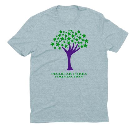 Reach For The Stars Tee, a I Like You Blue Allmade Eco Triblend Unisex Tee