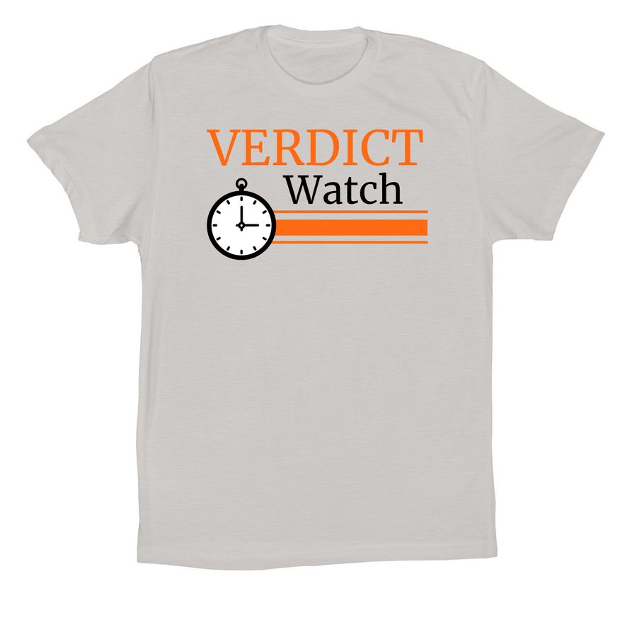 Verdict Watch Vl, a Solid Athletic Grey Premium Cotton Tee