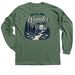 White Cane Day, a Military Green Classic Long Sleeve Tee (back-view)