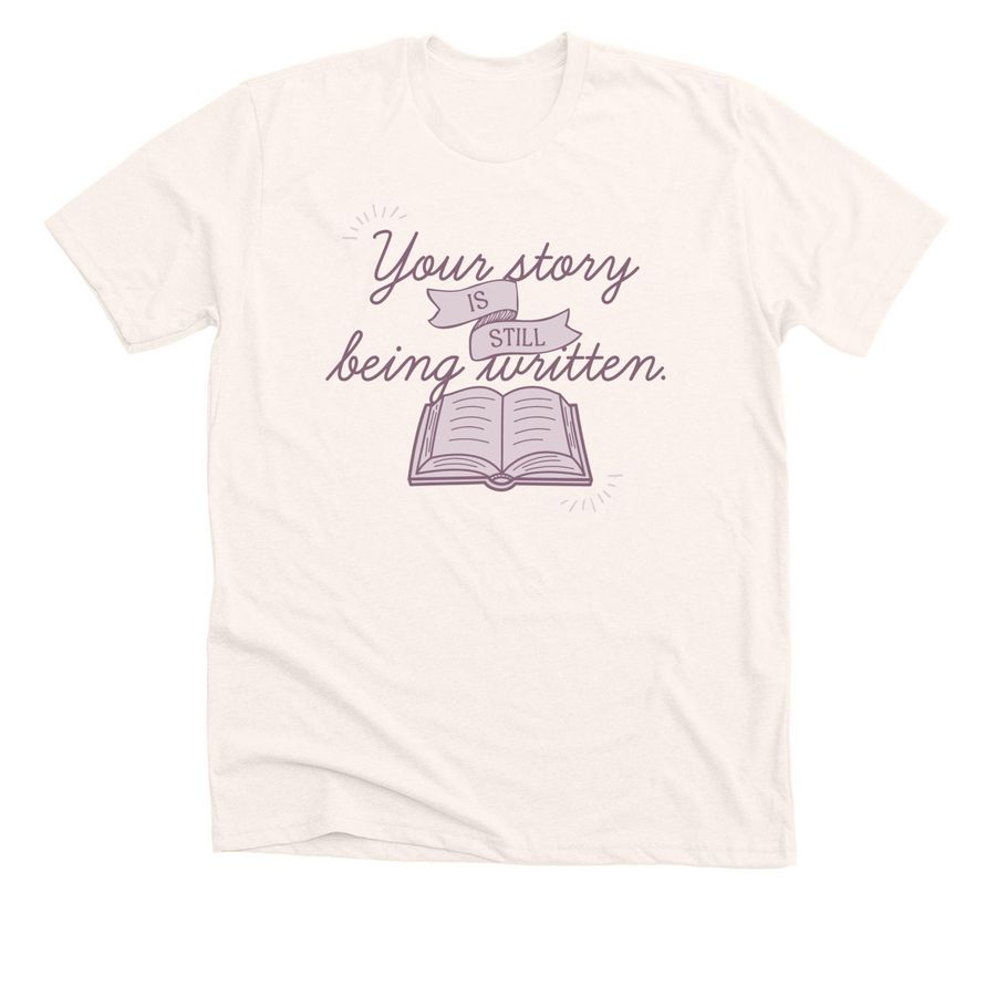 Your Story, a Heather Natural Premium Unisex Tee