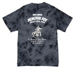 Ninth Annual Ride T-Shirt, a Black Crystal Tie Dye Tee (back-view)