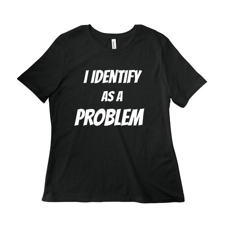 Problem&nbsp;, a Vintage Black Women?s Relaxed Cotton Tee