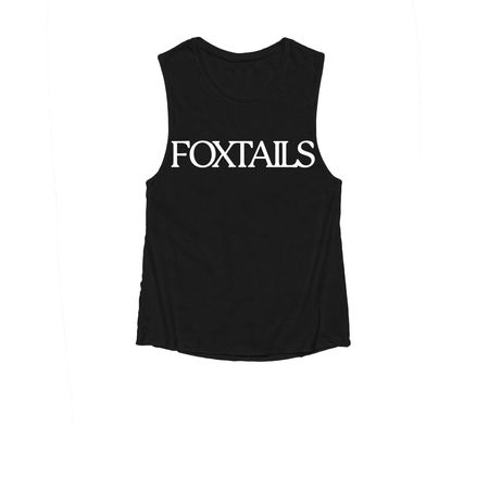 NEW! Full Logo On Back, a Black Women's Muscle Tank