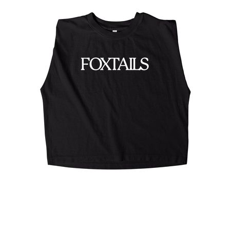 NEW! Full Logo On Back, a True Black Women's Heavyweight Garment Dye Muscle Tee