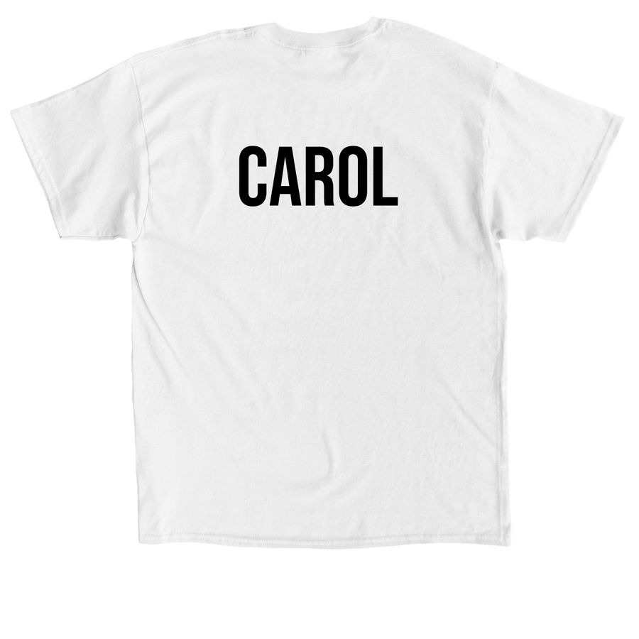 Our Roots Run Deep Carol 2026, a White Classic Unisex Tee (back-view)