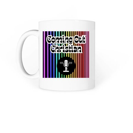 Coming Out Christian, a White Coffee Mug (back-view)