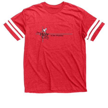 Holy City T-Shirts & Hoodies, a Vintage Red / White Football Jersey Tee