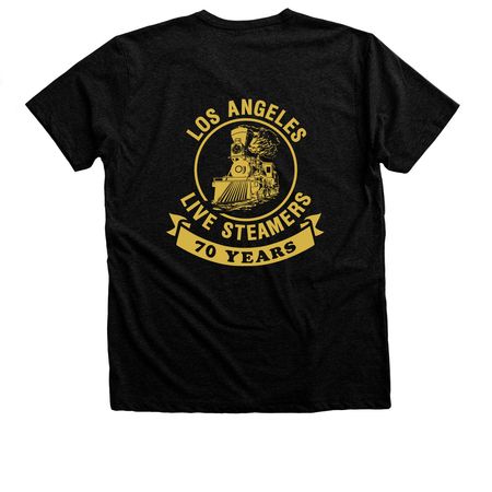 70th Anniversary Shirts / Sweatshirts, a Black Heather Premium Unisex Tee (back-view)