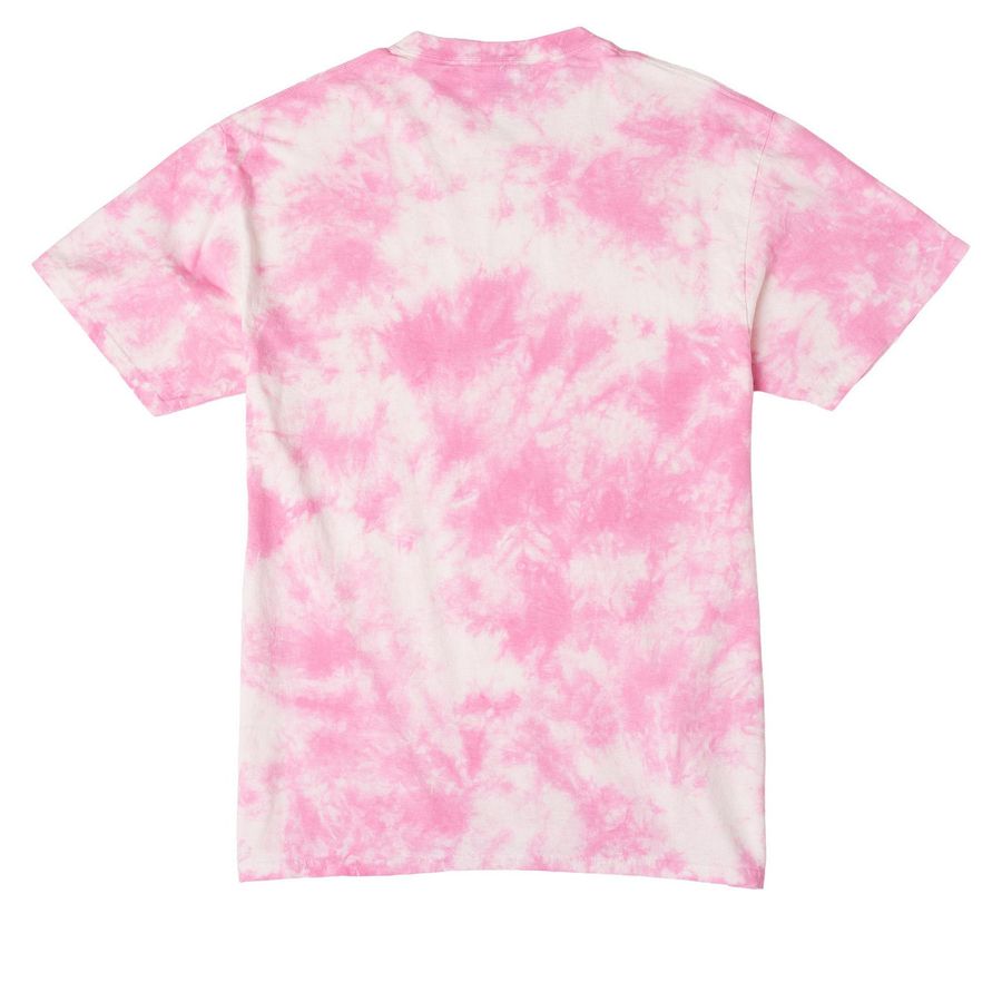 Takes a Village, a Bright Pink Crystal Tie Dye Tee (back-view)