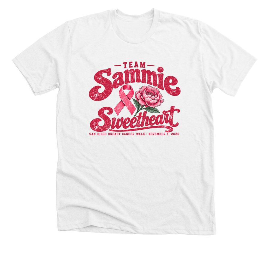 San Diego More Than Pink Walk, a Solid White Blend Premium Unisex Tee