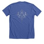 FXCKTYSE! ?XAHOLIC!? COLLECTION, a Solid True Royal Premium Unisex Tee (back-view)