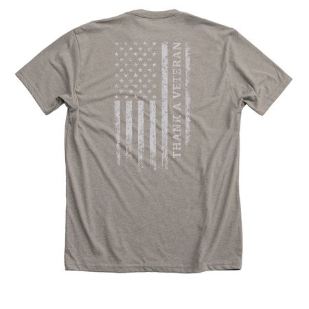 Thank A Veteran - 2025 Apparel Collection, a Heather Stone Premium Unisex Tee