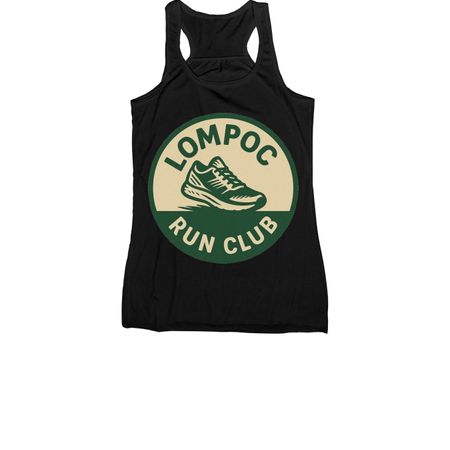 Lompoc Run Club, a Black Women's Racerback