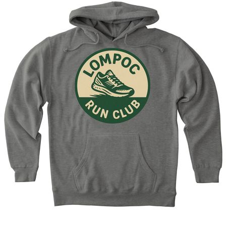 Lompoc Run Club, a Gunmetal Heather Heavyweight Pullover Hoodie