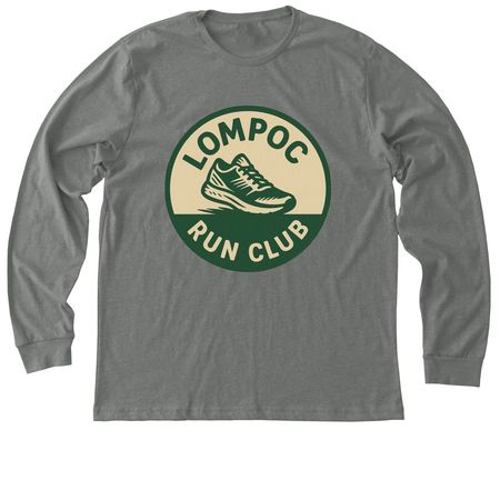 Lompoc Run Club, a Deep Heather Premium Long Sleeve Tee