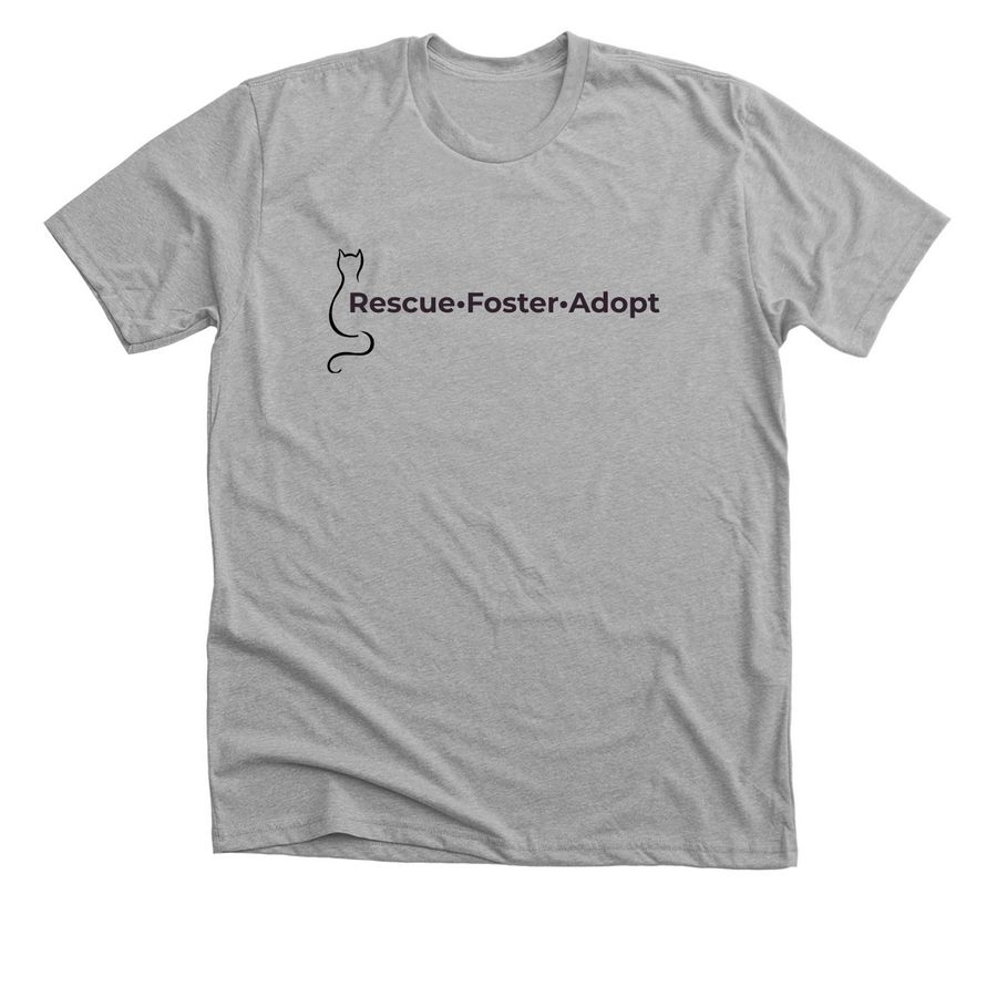 Rescue Foster Adopt, a Athletic Heather Premium Unisex Tee