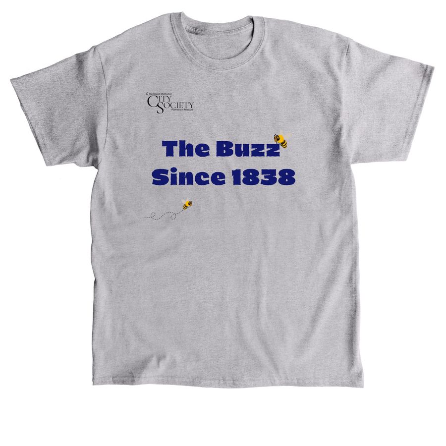 The Buzz, a Sport Grey Classic Unisex Tee