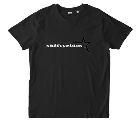 shifty-rides star tee original, a Black Stanley/Stella Unisex Rocker Tee