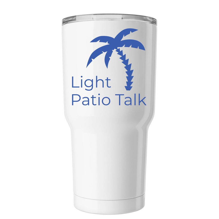 Light Patio Tumblr, a White Insulated Tumbler