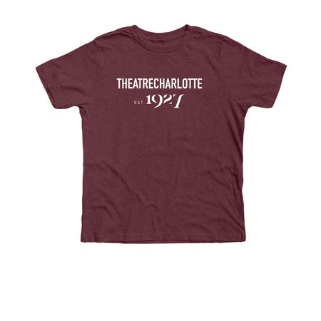 Established 1927, a Heather Maroon Premium Youth Tee
