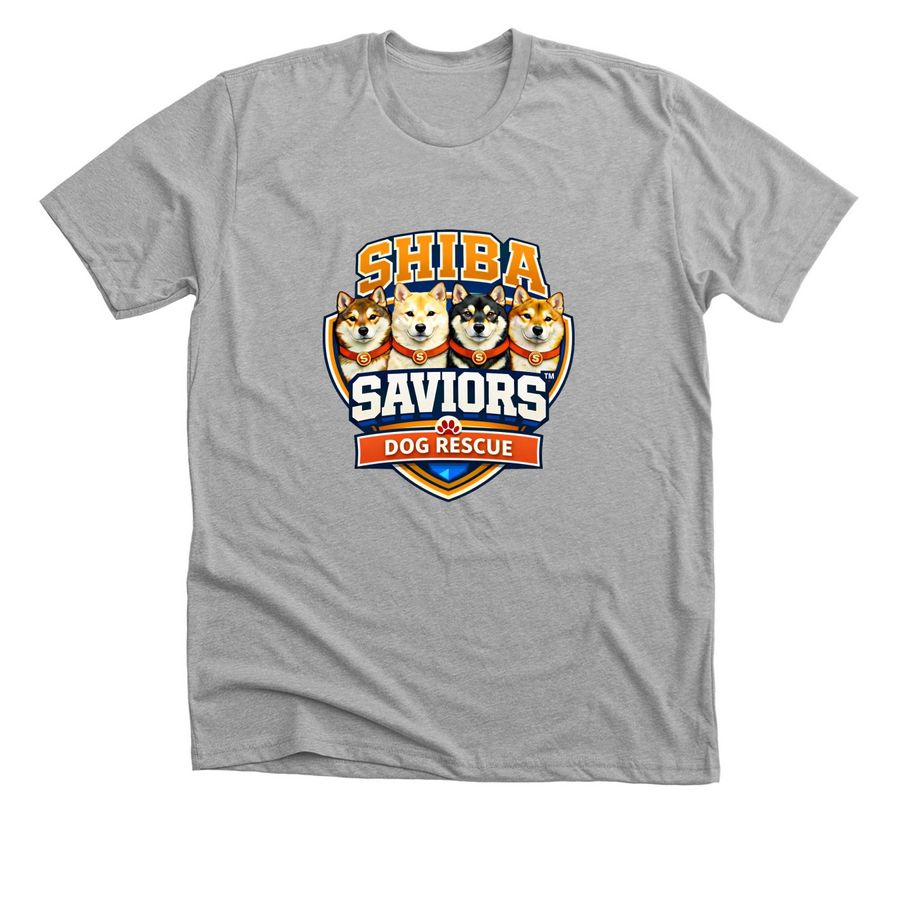 Shiba Saviors Rescue and Education, a Athletic Heather Premium Unisex Tee