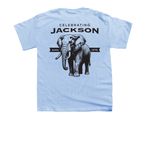 Jackson's 50th, a Light Blue Youth Unisex Tee (back-view)