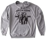 Jackson's 50th, a Sport Grey Gildan Softstyle Pullover Hoodie (back-view)