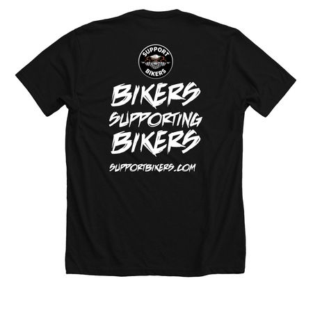 Support Bikers -&nbsp;Sturgis&nbsp;&nbsp;2025, a Solid Black Blend Premium Unisex Tee (back-view)