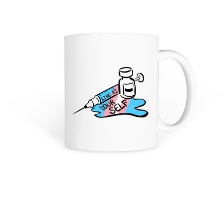 Live as Yourself, a White Coffee Mug