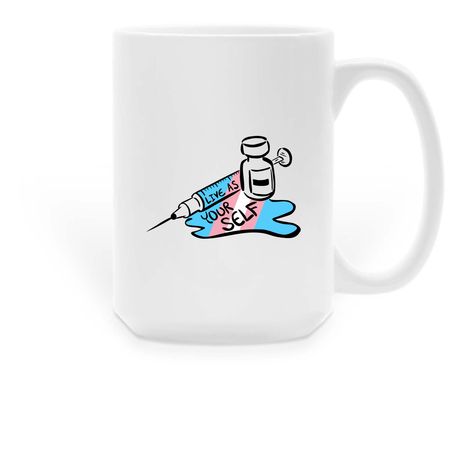 Live as Yourself, a White Large Coffee Mug