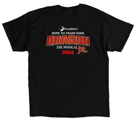 How to Train Your Dragon Jr., a Black Classic Unisex Tee