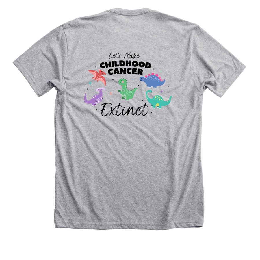 hello, a Athletic Heather Premium Unisex Tee (back-view)