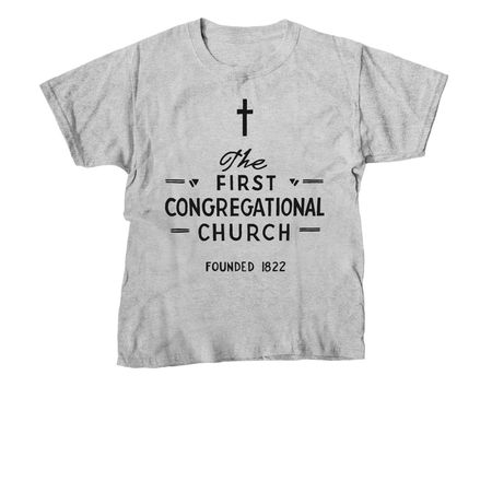 FCC Vintage Sign in Solid Colors, a Sport Grey Youth Unisex Tee
