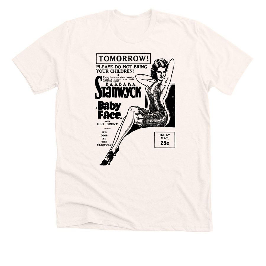 Baby Face T-Shirt, a Heather Natural Premium Unisex Tee