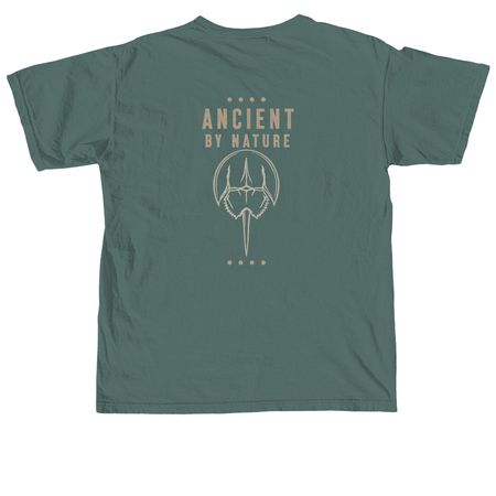 Ancient by Nature, a Blue Spruce Comfort Colors Unisex Tee (back-view)