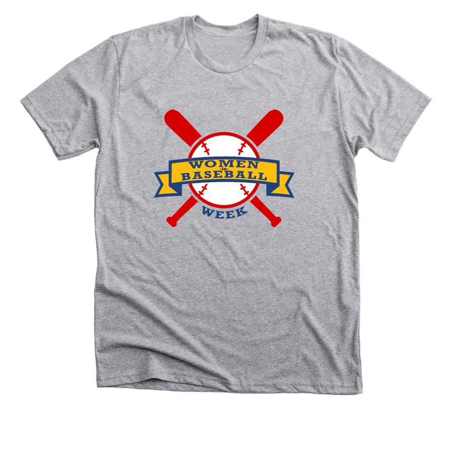 Women in Baseball Week, a Athletic Heather Premium Unisex Tee