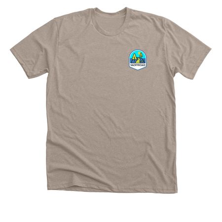 Peters Mill Run JT, a Heather Stone Premium Unisex Tee (back-view)